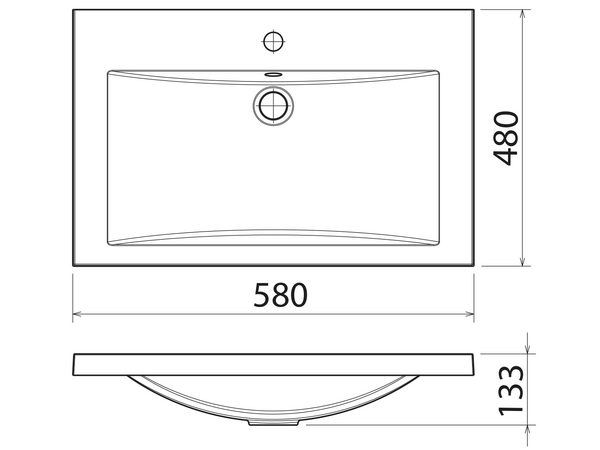 картинка Раковина Florentina Анита 580 