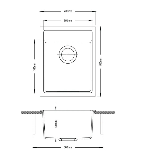 картинка Кухонная мойка Longran AMANDA AMG650.500 