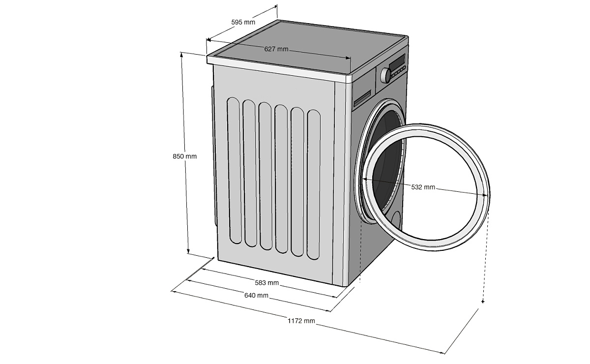 картинка Сушильная машина Korting KD 69IHP10 
