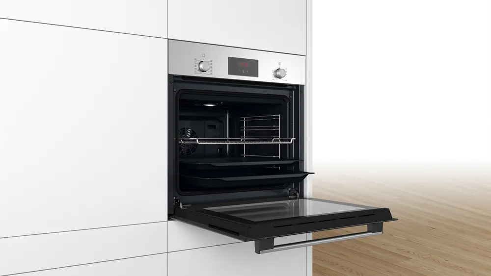 картинка Электрический духовой шкаф Bosch HBF512BS1T нержавеющая сталь  картинка Электрический духовой шкаф Bosch HBF512BS1T нержавеющая сталь