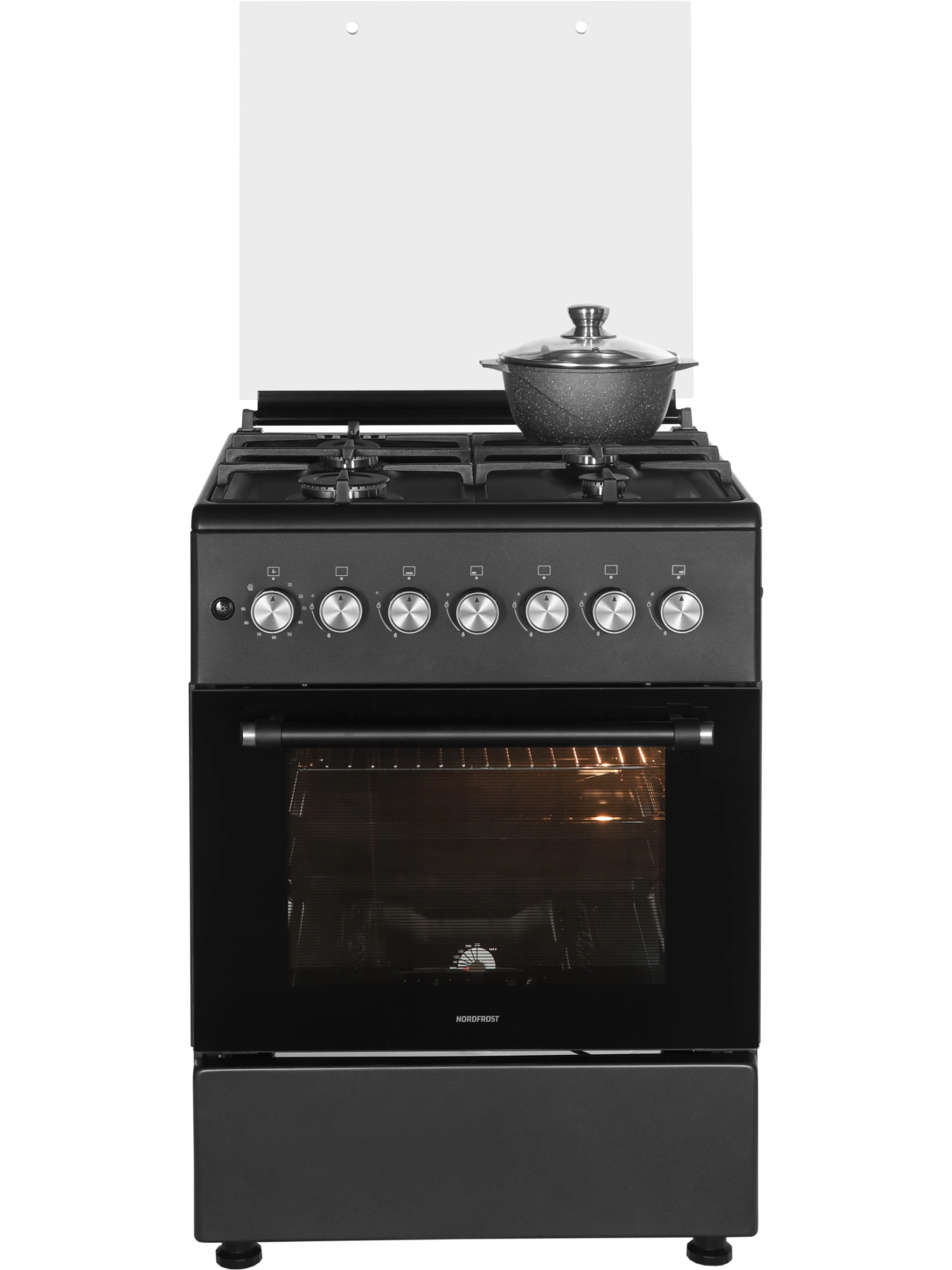 картинка Газовая кухонная плита Nord GG 6064 Gd графит 