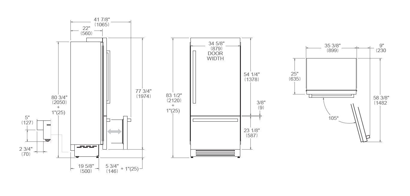 картинка Холодильник Bertazzoni REF905BBRXTT 