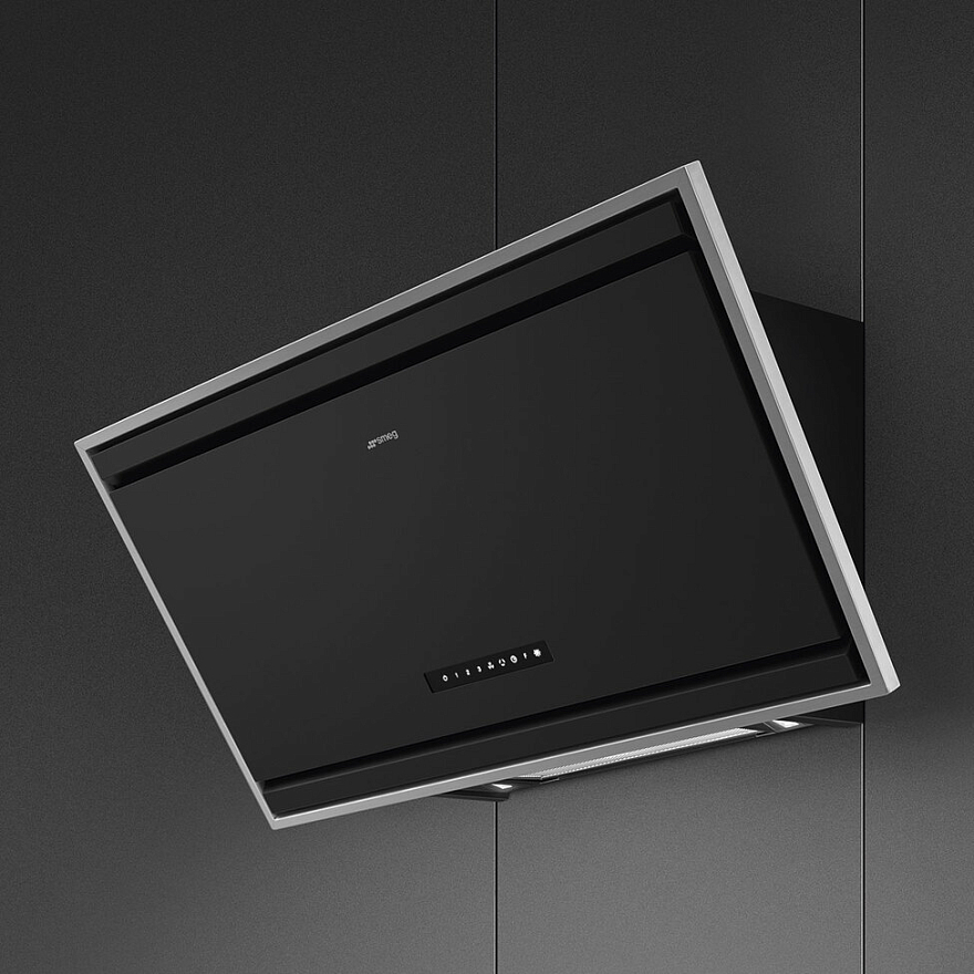 картинка Кухонная вытяжка Smeg KV394MB черный матовый 