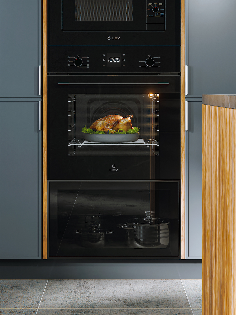 картинка Электрический духовой шкаф Lex EDM 076 BBL 