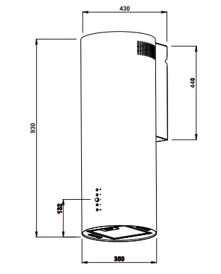 картинка Кухонная вытяжка Weissgauff Gracia BL 