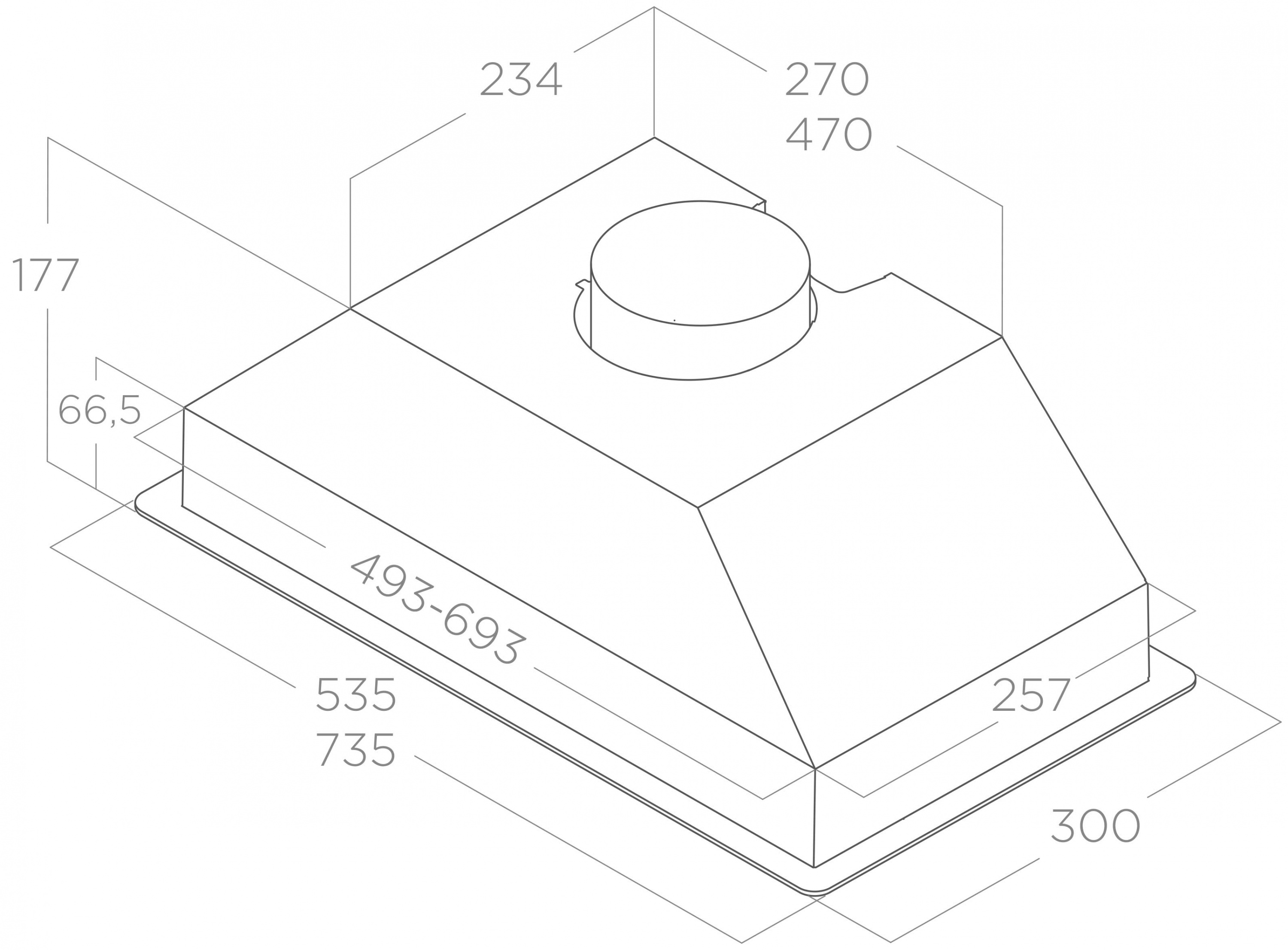 картинка Кухонная вытяжка Elica ERA S BL/A/52 