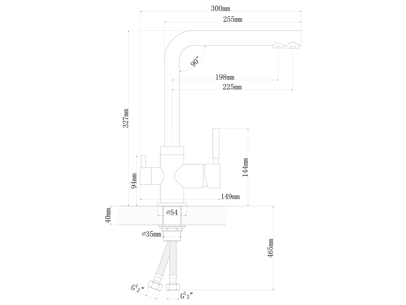 картинка Смеситель LONGRAN SPRINT UNIVERSAL LM2194 