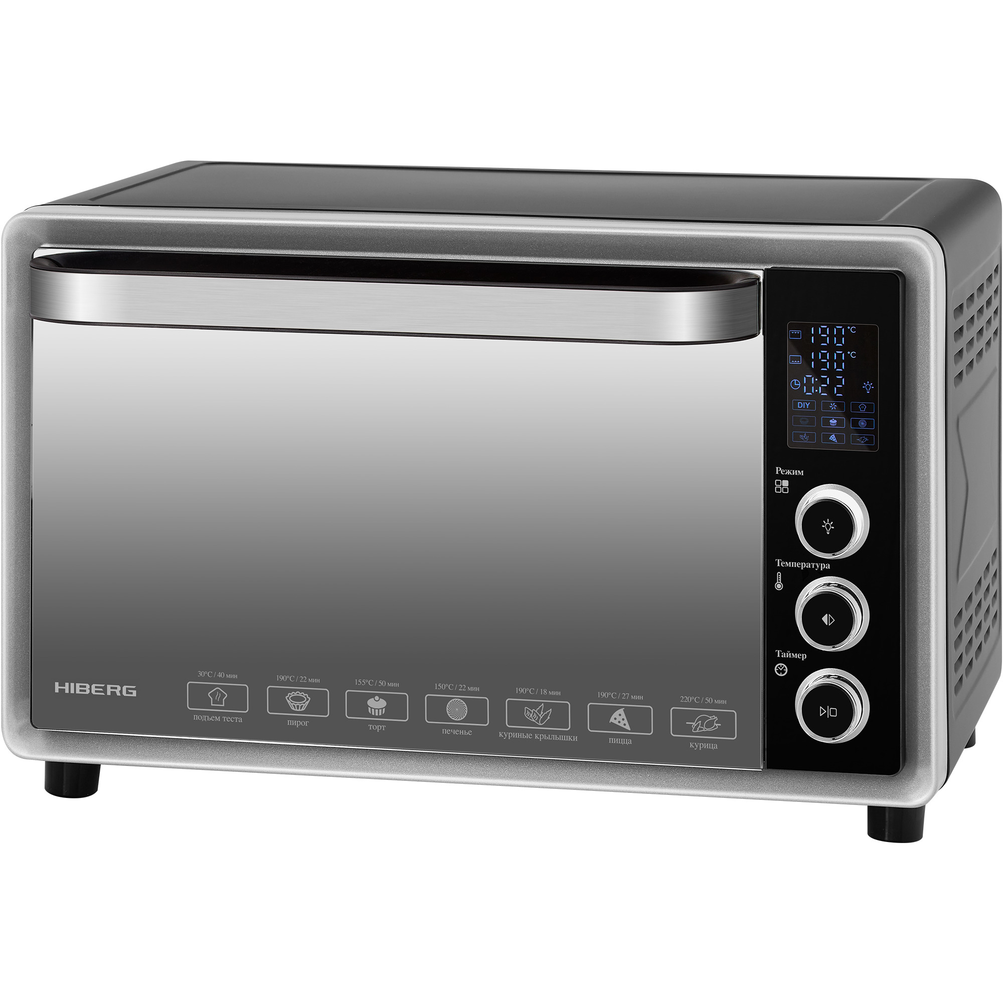 картинка Мини-печь Hiberg PR 400 DARK MOON  картинка Мини-печь Hiberg PR 400 DARK MOON