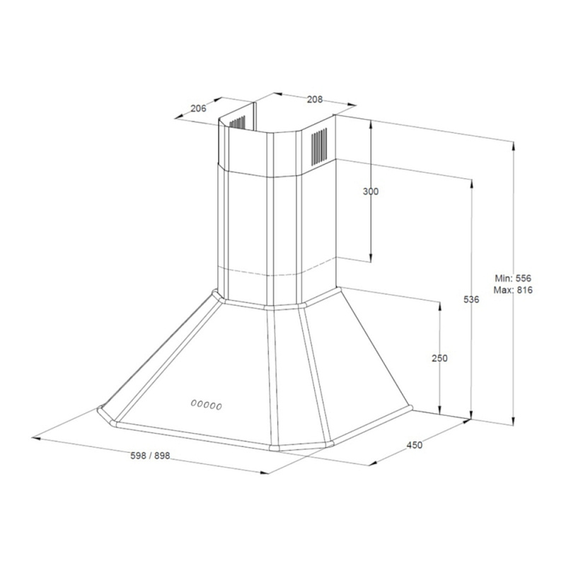 картинка Кухонная вытяжка Korting KHC 6839 RB 