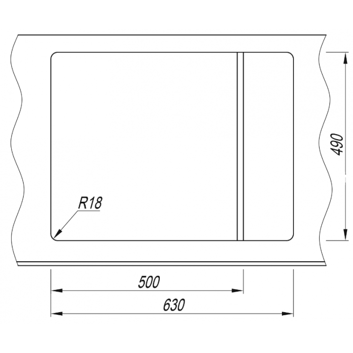 картинка Мойка для кухни Florentina Липси-650 