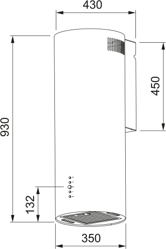 картинка Кухонная вытяжка Franke AXIS BK 35  картинка Кухонная вытяжка Franke AXIS BK 35
