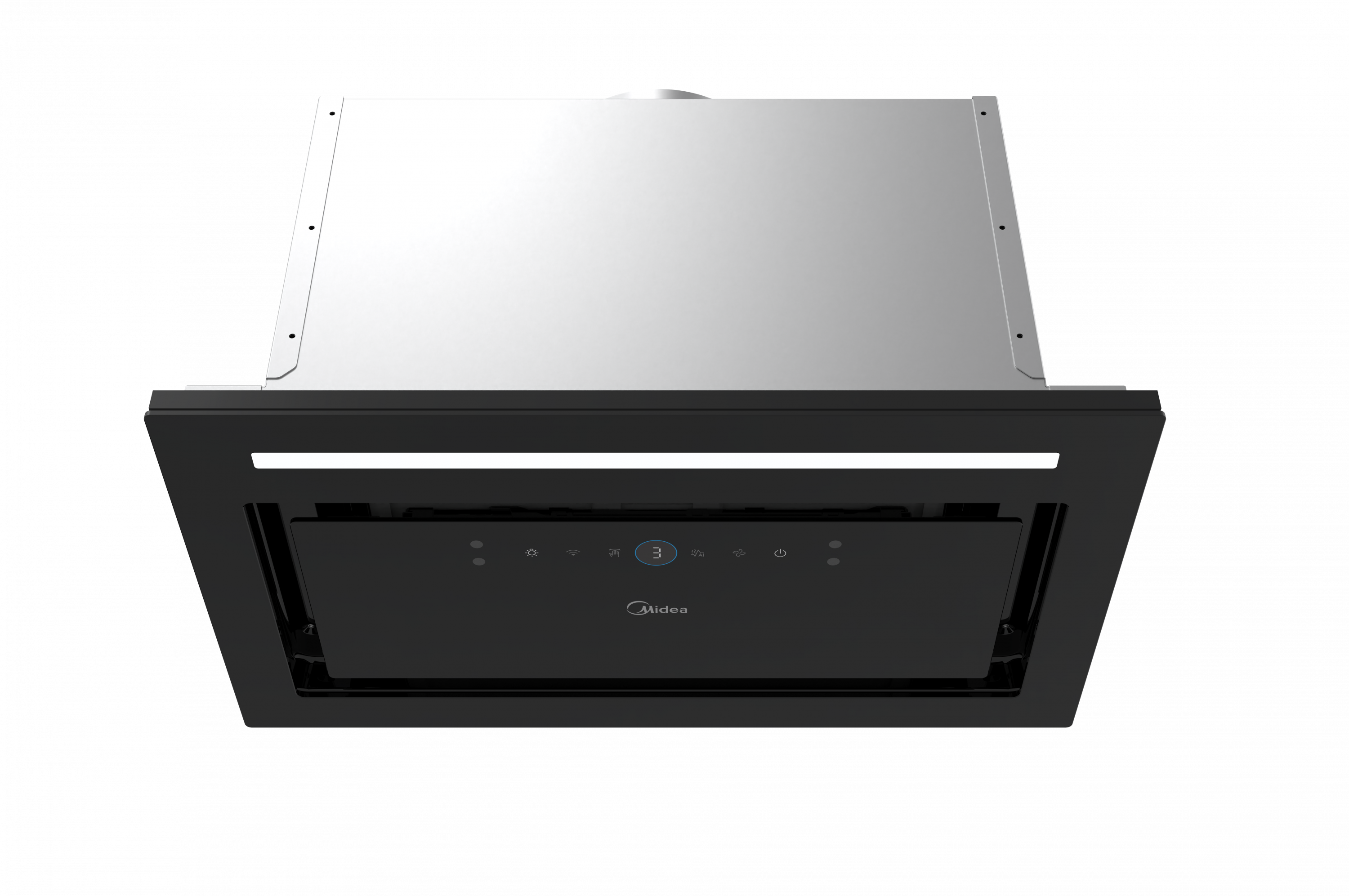 картинка Кухонная вытяжка полновстраиваемая Midea MH60I970GB черная  картинка Кухонная вытяжка полновстраиваемая Midea MH60I970GB черная