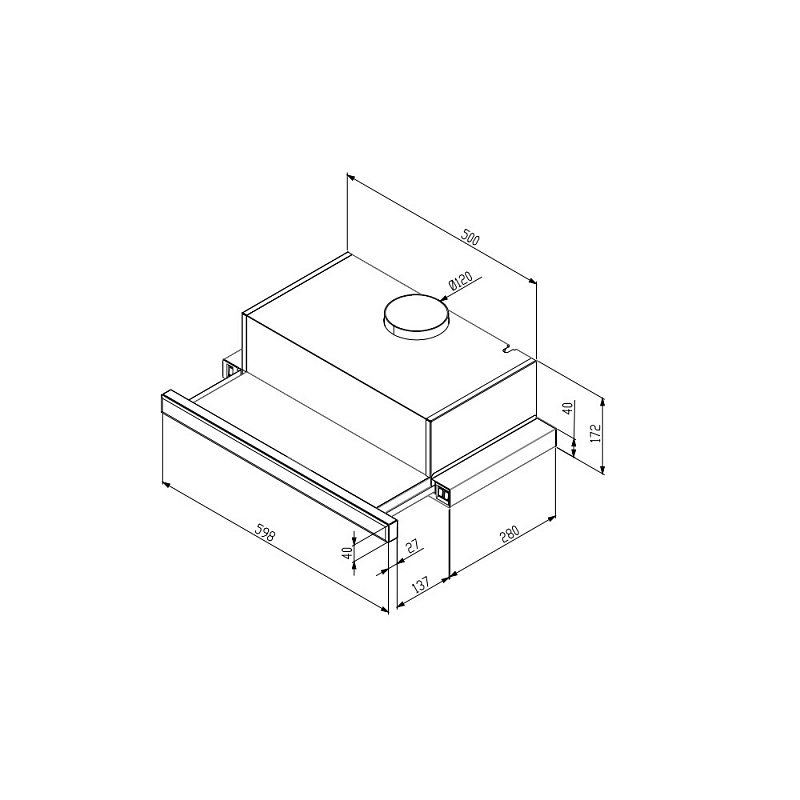 картинка Кухонная вытяжка Korting KHP 6501 GN 