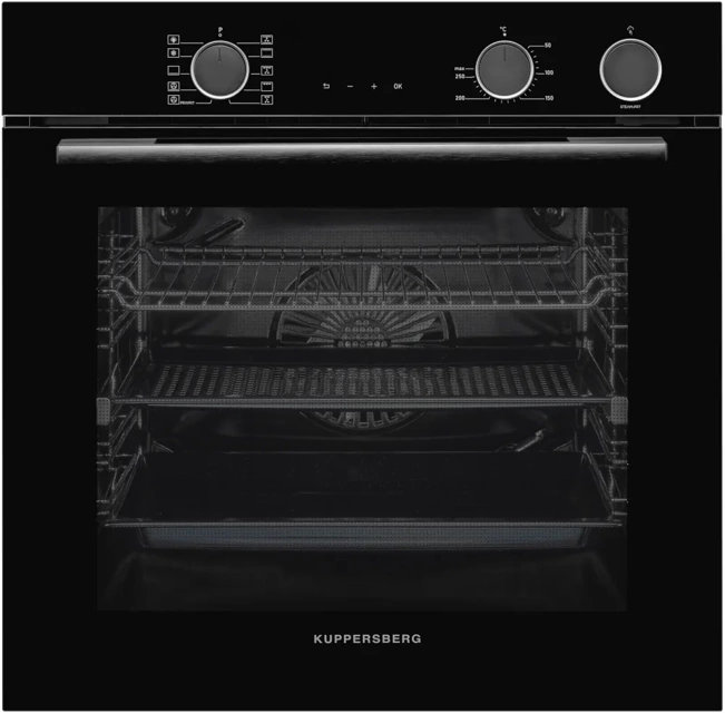 картинка Электрический духовой шкаф с функцией пара Kuppersberg KSO 610 B  картинка Электрический духовой шкаф с функцией пара Kuppersberg KSO 610 B