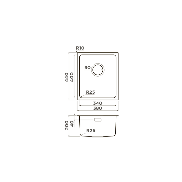 картинка Мойка Omoikiri TADZAVA-38-U-IN 