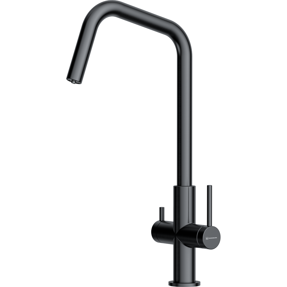 картинка Смеситель Omoikiri Miyako (gm) вороненая сталь 