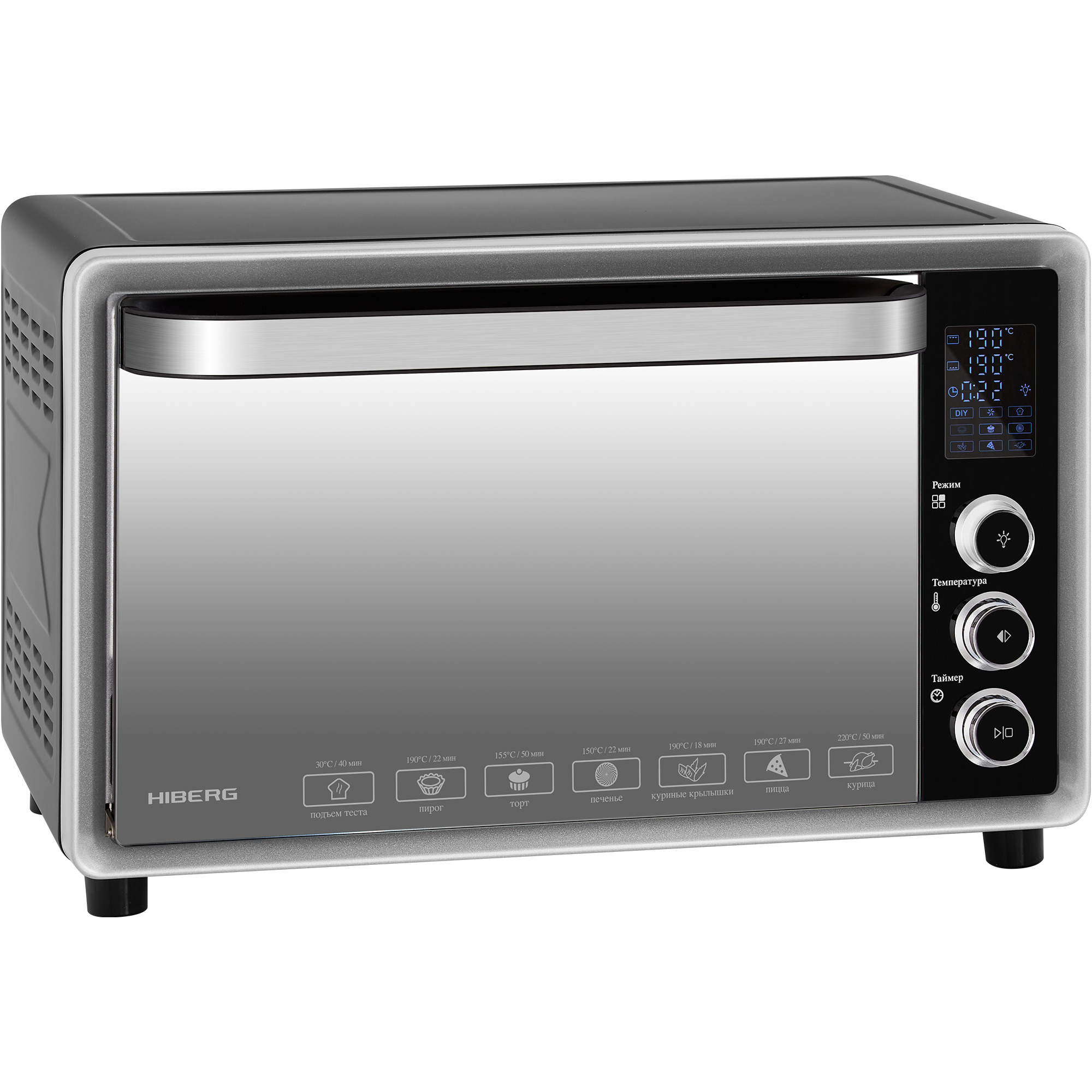 картинка Мини-печь Hiberg PR 400 DARK MOON  картинка Мини-печь Hiberg PR 400 DARK MOON