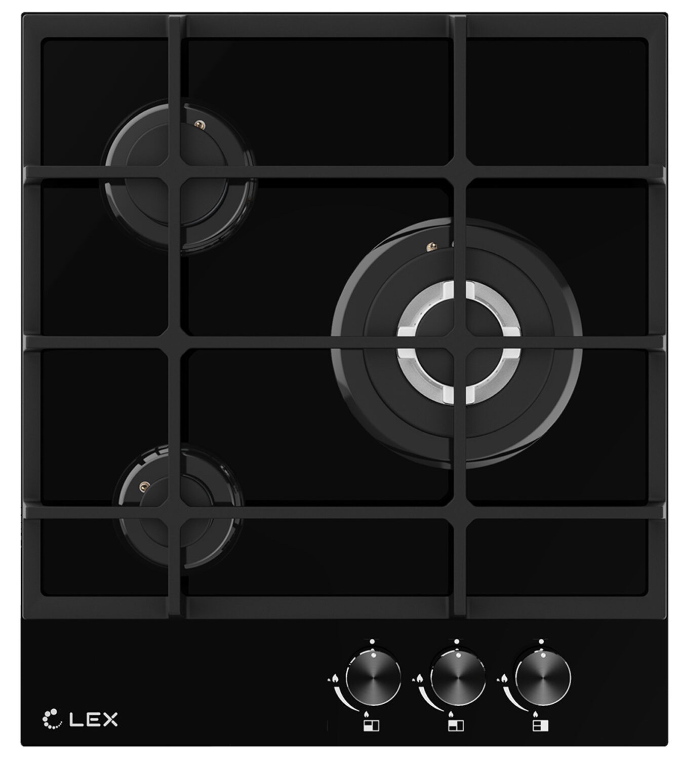 картинка Газ на стекле варочная панель Lex GVG 431 BBL 