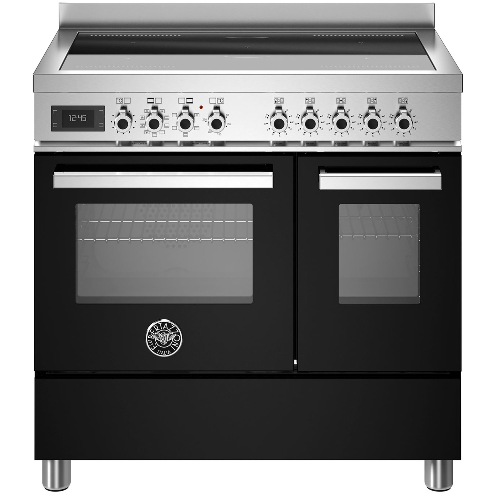 картинка Комбинированная кухонная плита Bertazzoni PRO95I2ENET чёрная  картинка Комбинированная кухонная плита Bertazzoni PRO95I2ENET чёрная