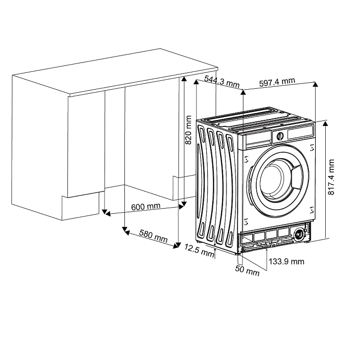 картинка Стиральная машина Evelux EWI 61408  картинка Стиральная машина Evelux EWI 61408