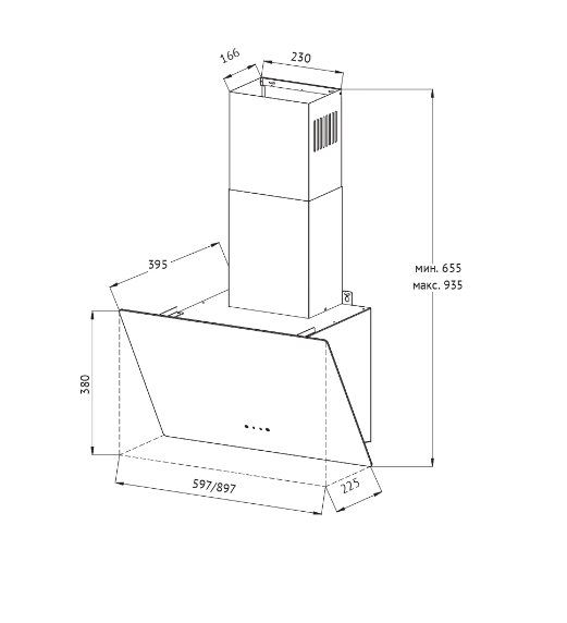 картинка Кухонная вытяжка Kuppersberg F 605 B 