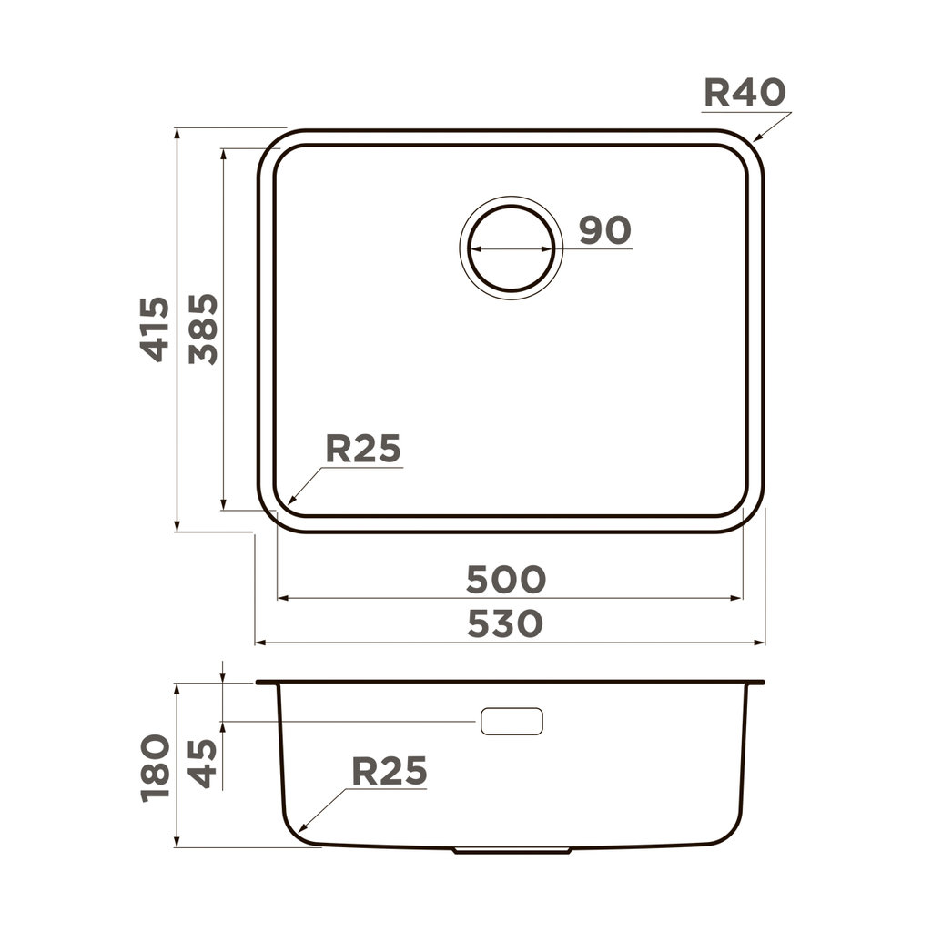 картинка Мойка Omoikiri Omi 53-U/I Ultra-GB  картинка Мойка Omoikiri Omi 53-U/I Ultra-GB