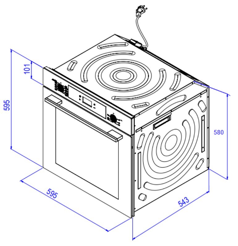 картинка Электрический духовой шкаф Weissgauff EOV 29 PDBS Black Edition 