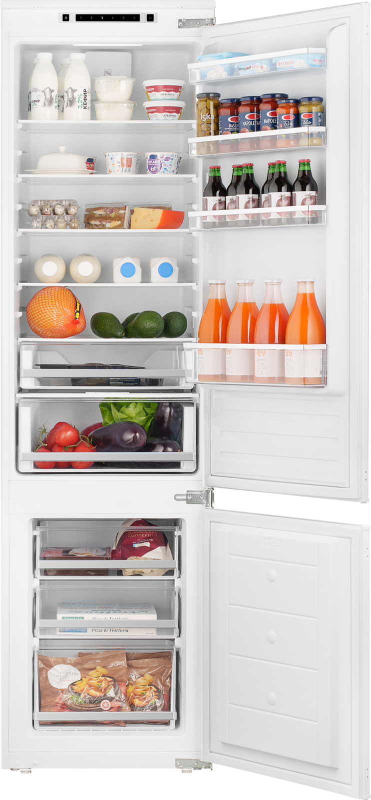 картинка Встраиваемый холодильник Weissgauff WRKI 195 WLF 