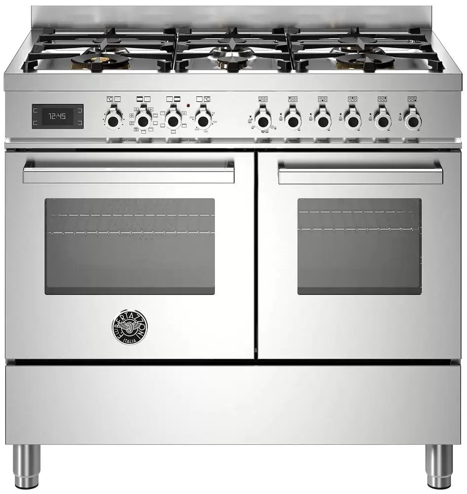 картинка Комбинированная кухонная плита Bertazzoni PRO106L2EXT нержавеющая сталь  картинка Комбинированная кухонная плита Bertazzoni PRO106L2EXT нержавеющая сталь