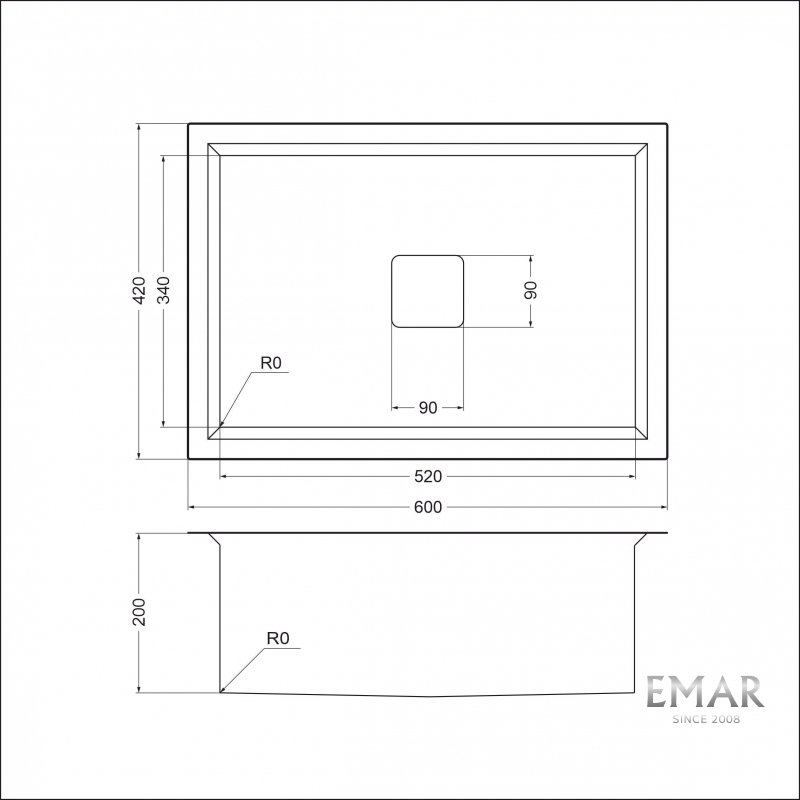картинка Кухонная мойка Emar Pvd EMB-129A PVD NANO DARK  картинка Кухонная мойка Emar Pvd EMB-129A PVD NANO DARK