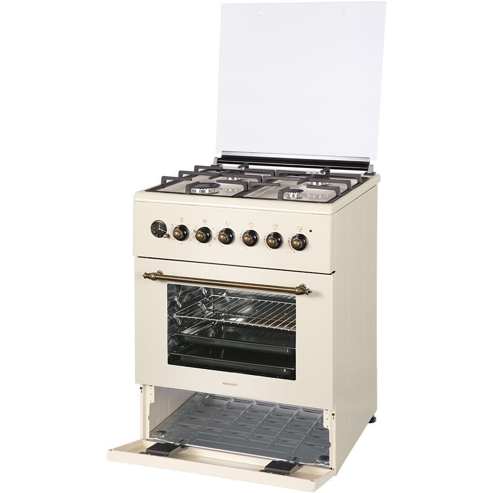 картинка Комбинированная кухонная плита Nordfrost GE 6064 YR  картинка Комбинированная кухонная плита Nordfrost GE 6064 YR