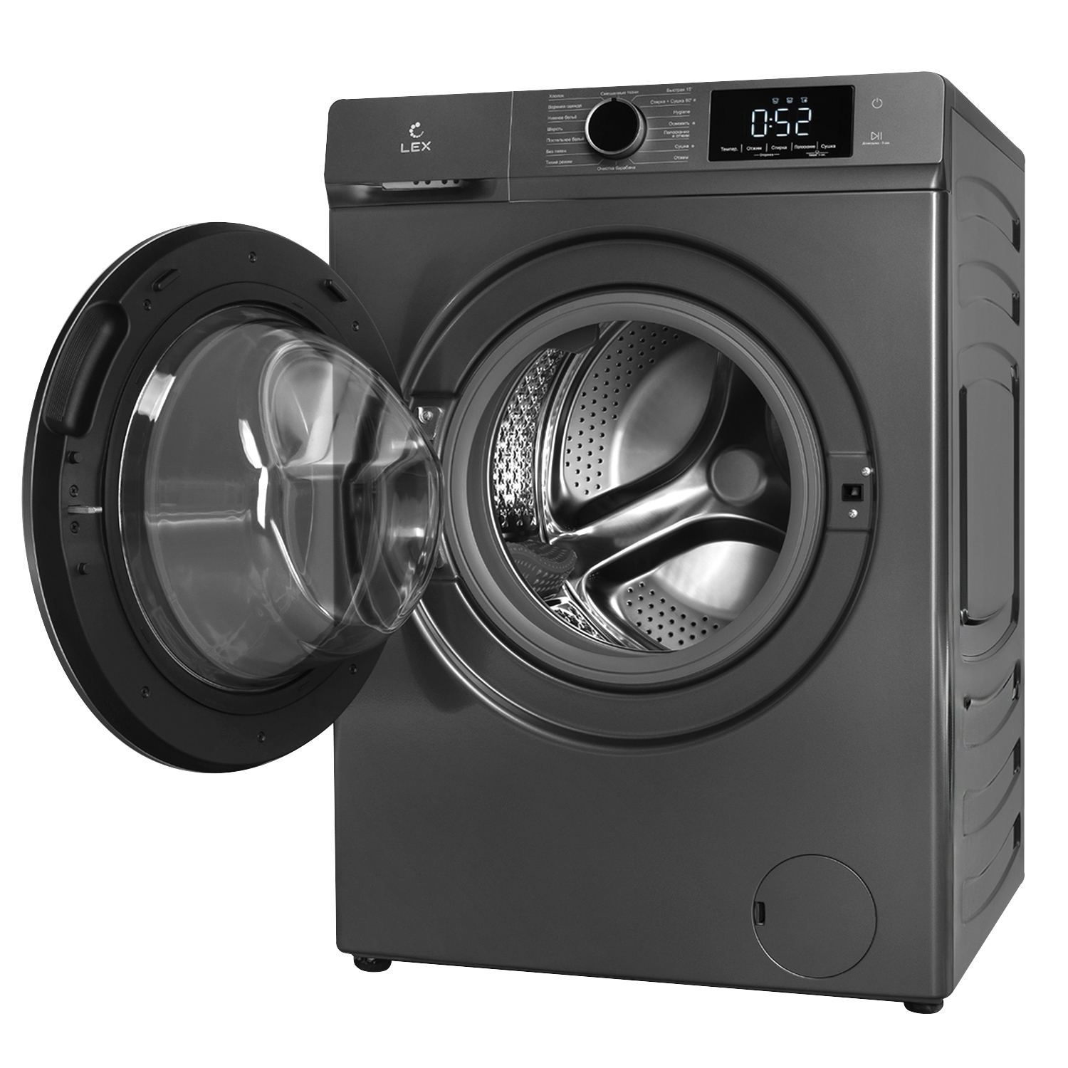 картинка Стиральная машина с сушкой Lex LWM12812GRID  картинка Стиральная машина с сушкой Lex LWM12812GRID