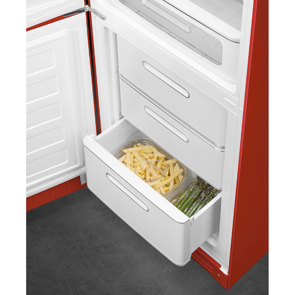 картинка Отдельностоящий холодильник Smeg FAB32LRD5  картинка Отдельностоящий холодильник Smeg FAB32LRD5