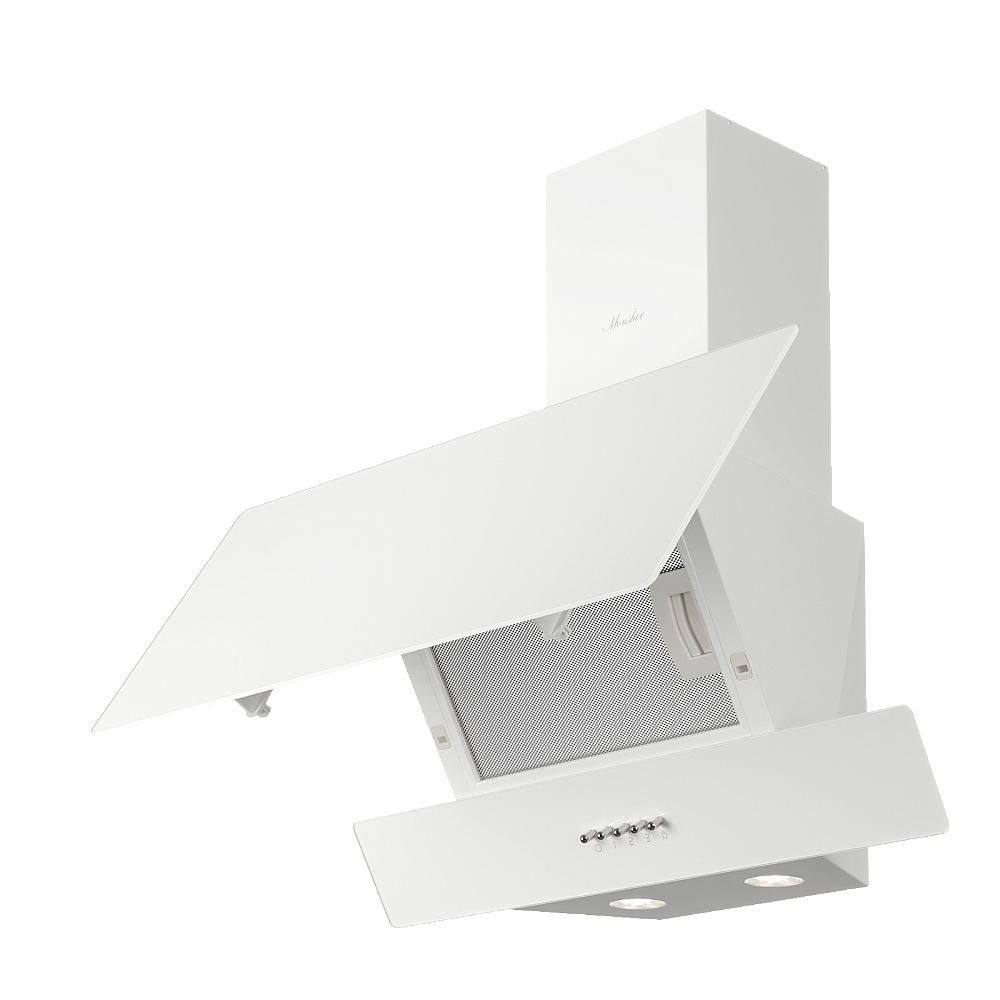 картинка Кухонная вытяжка Monsher ROUEN 60 BLANC VERRE  картинка Кухонная вытяжка Monsher ROUEN 60 BLANC VERRE