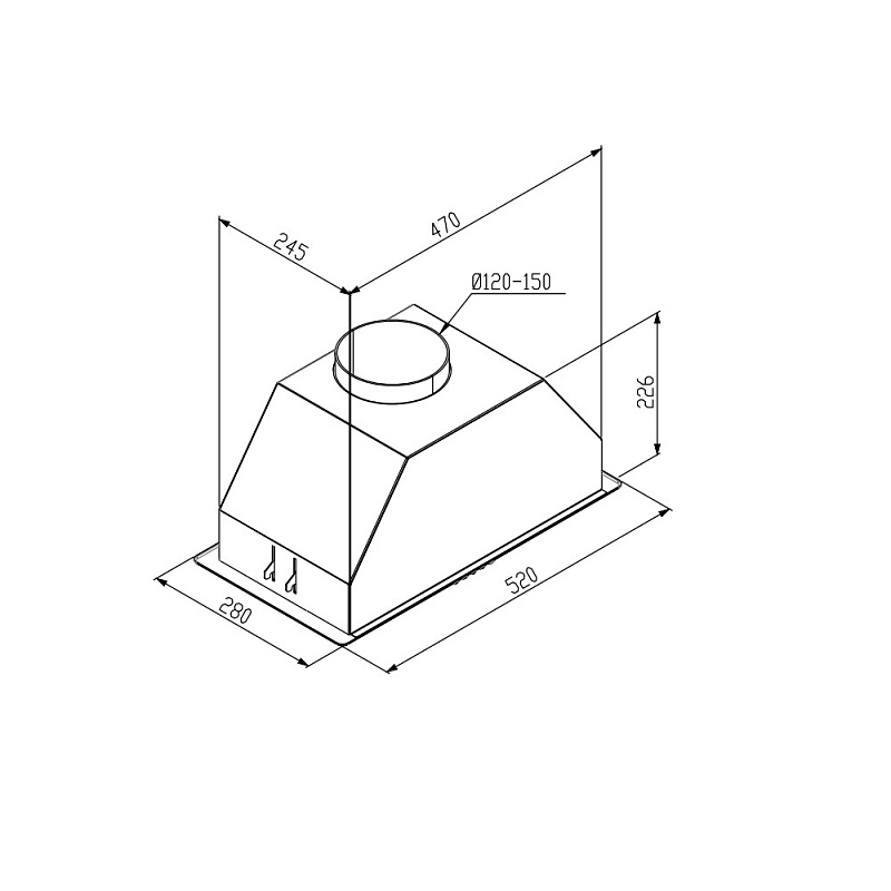 картинка Кухонная вытяжка Korting KHI 6690 N 