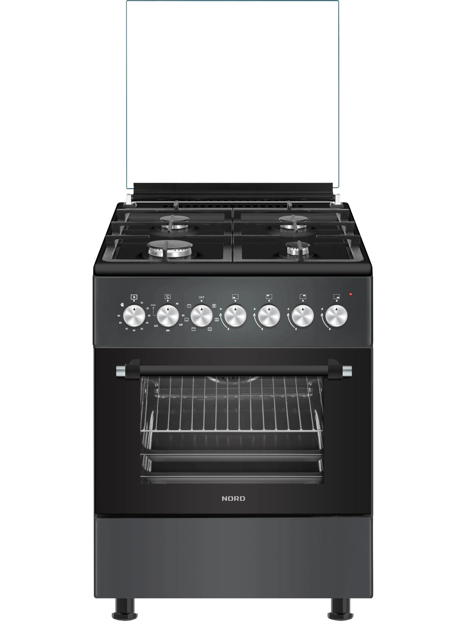 картинка Газовая кухонная плита Nord GE 6064 Gd графит 