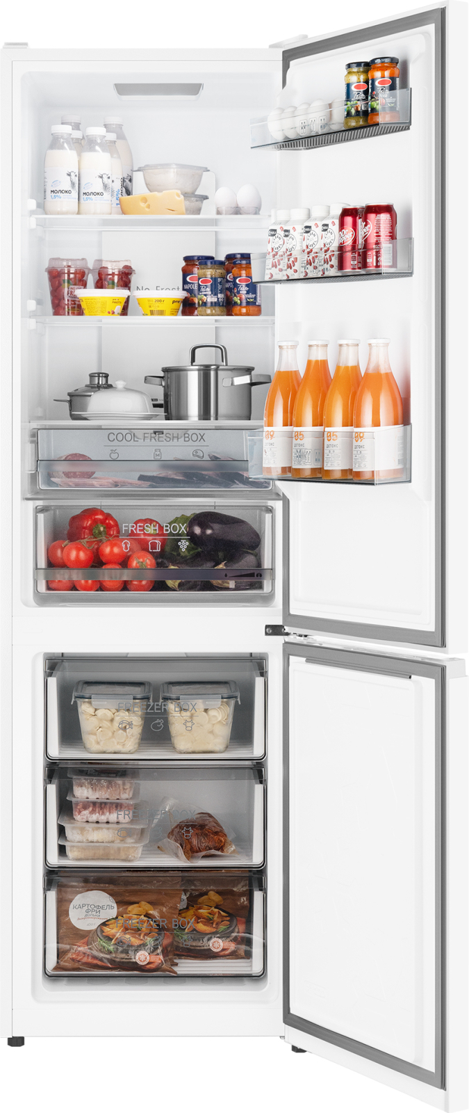 картинка Отдельностоящий холодильник Weissgauff WRK 2000 Total NoFrost Inverter White 
