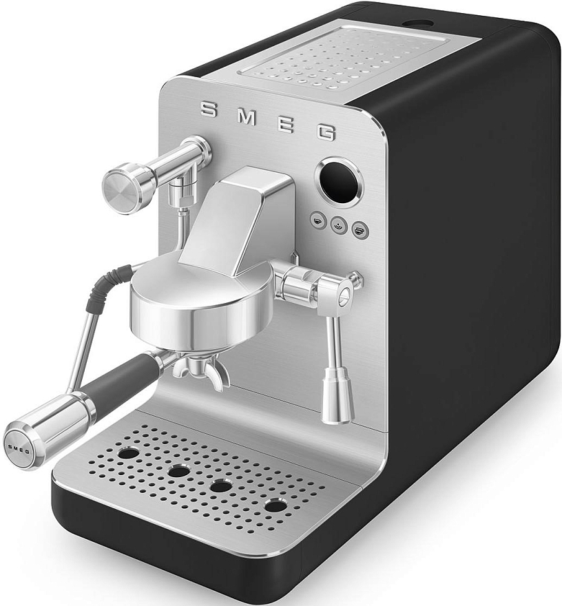 картинка Кофемашина Smeg EMC02BLMEU черная  картинка Кофемашина Smeg EMC02BLMEU черная