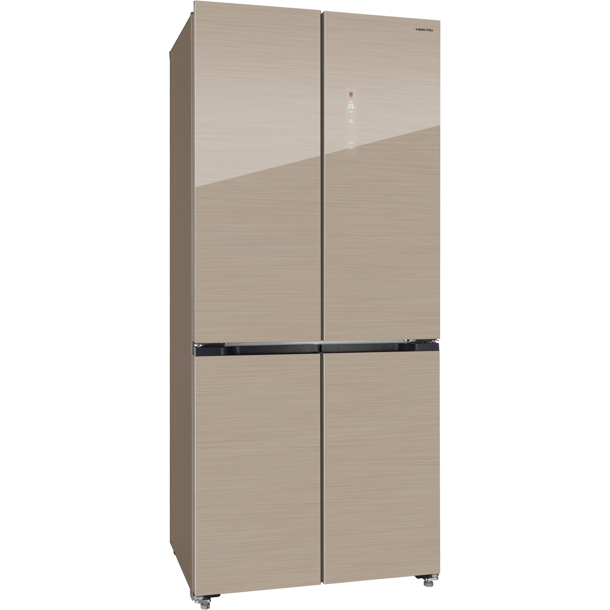 картинка Отдельностоящий холодильник Hiberg RFQ-600DX NFGY INVERTER бежевое стекло  картинка Отдельностоящий холодильник Hiberg RFQ-600DX NFGY INVERTER бежевое стекло