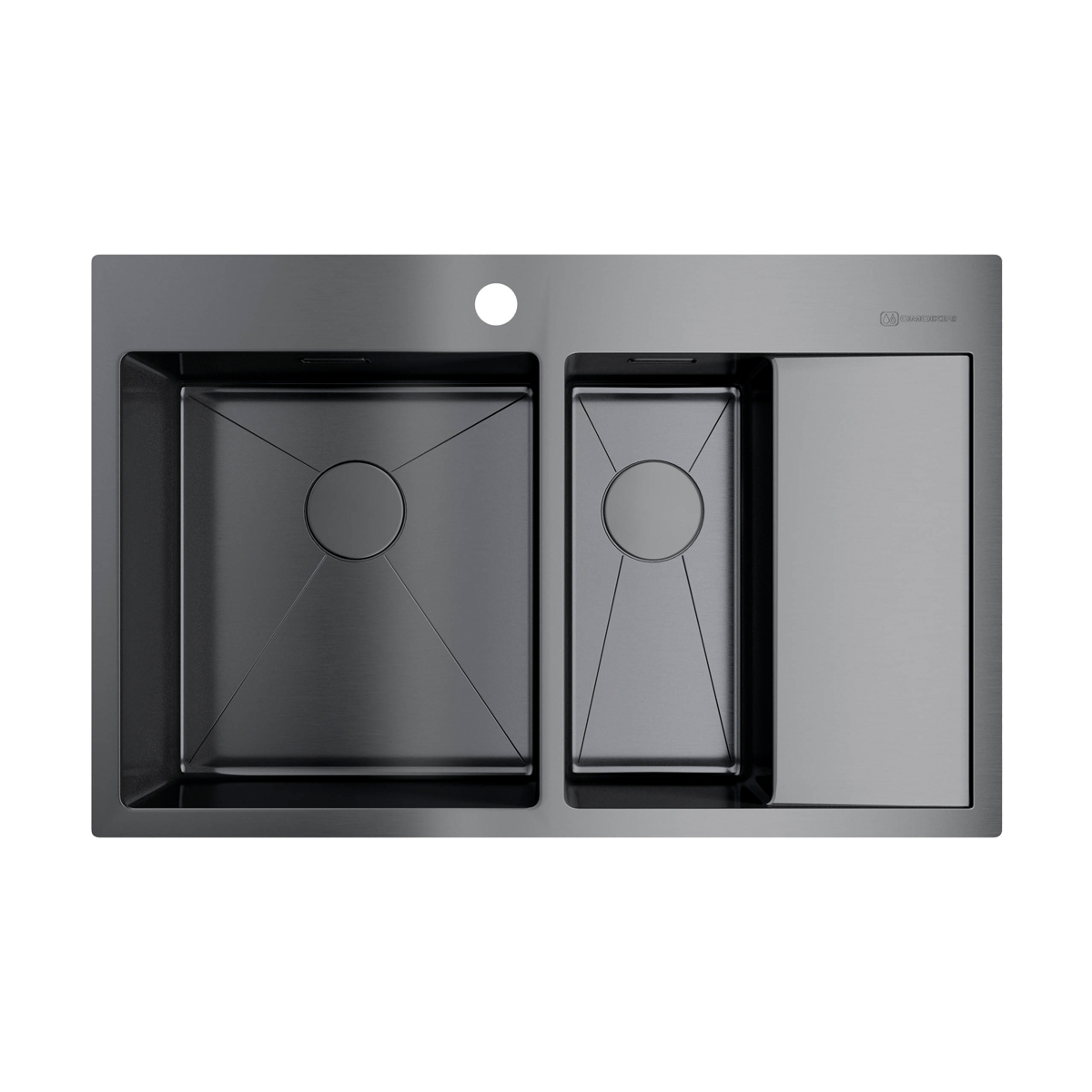 картинка Мойка для кухни Omoikiri Akisame-78-2-GM-L 