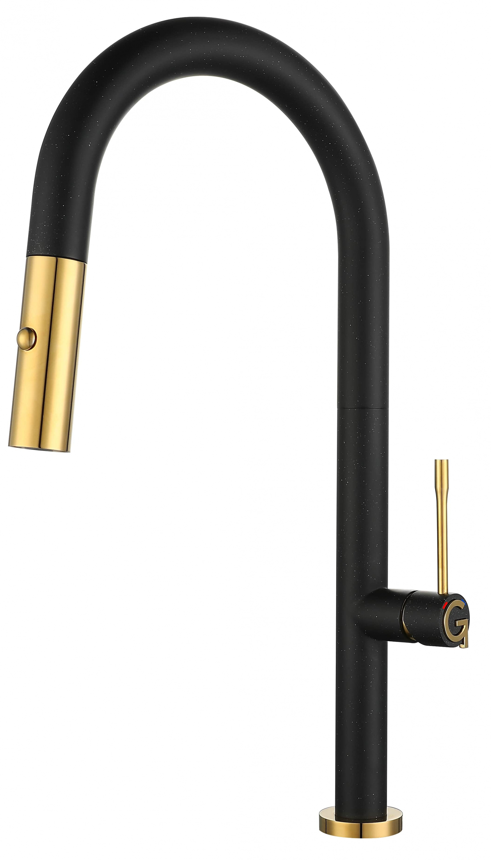 картинка Смеситель Rivelato Asti 3972500 nero/oro 