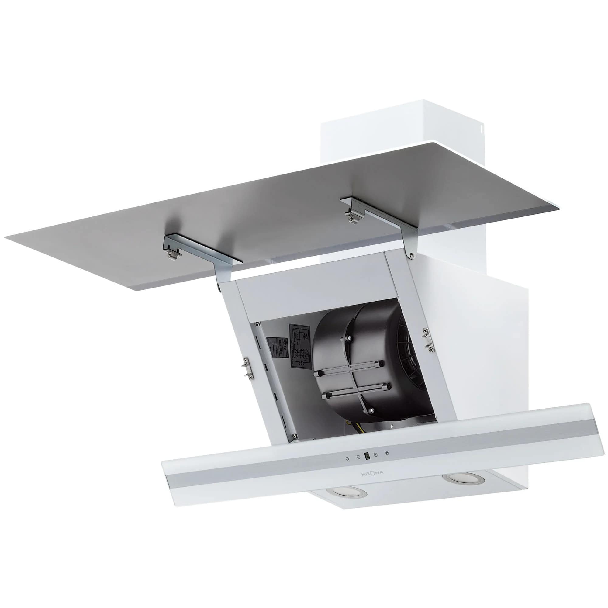 картинка Кухонная вытяжка наклонная Krona IRMA A 900 white S  картинка Кухонная вытяжка наклонная Krona IRMA A 900 white S