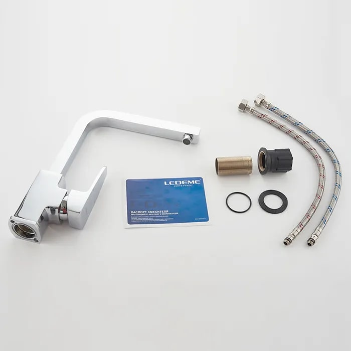 картинка |Discount| Смеситель Ledeme L4030-2 хром 