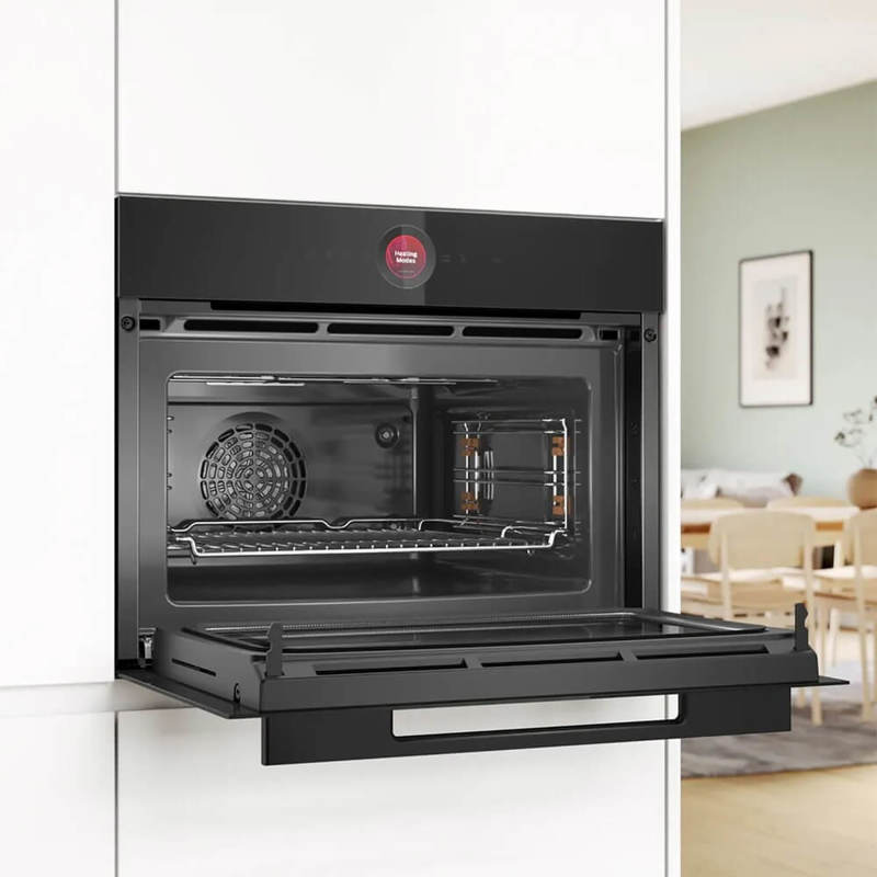 картинка Электрический духовой шкаф с функцией СВЧ Bosch CMG9241B1 черный  картинка Электрический духовой шкаф с функцией СВЧ Bosch CMG9241B1 черный