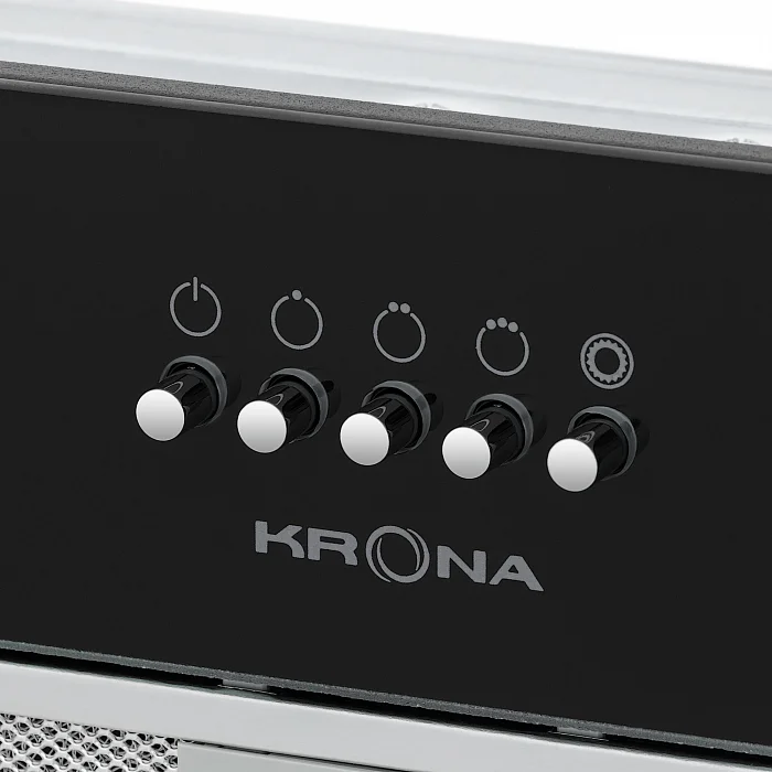 картинка Кухонная вытяжка Krona KATE 600 GLASS BLACK PB  картинка Кухонная вытяжка Krona KATE 600 GLASS BLACK PB
