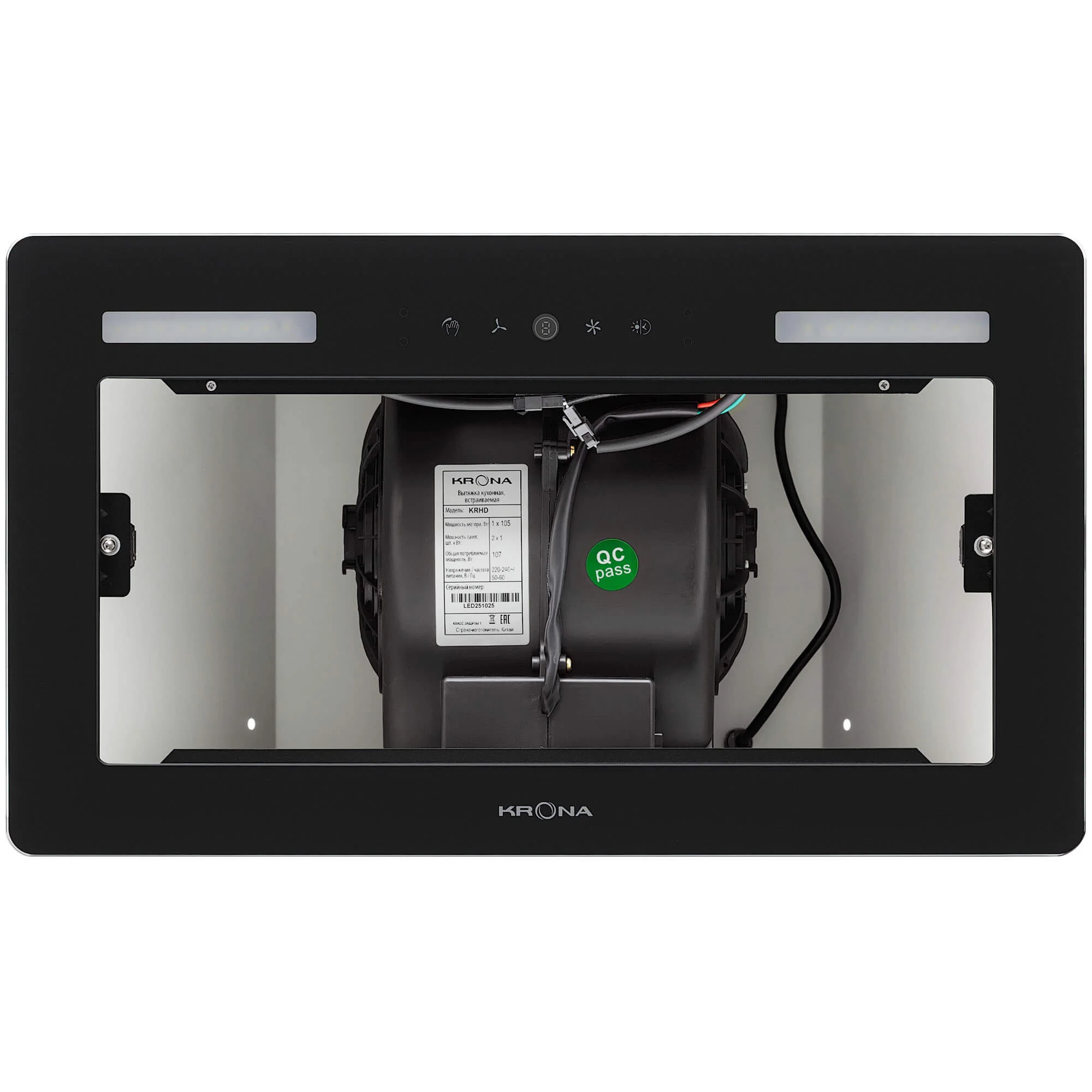картинка Кухонная вытяжка Krona SVEN 600 black SGC 