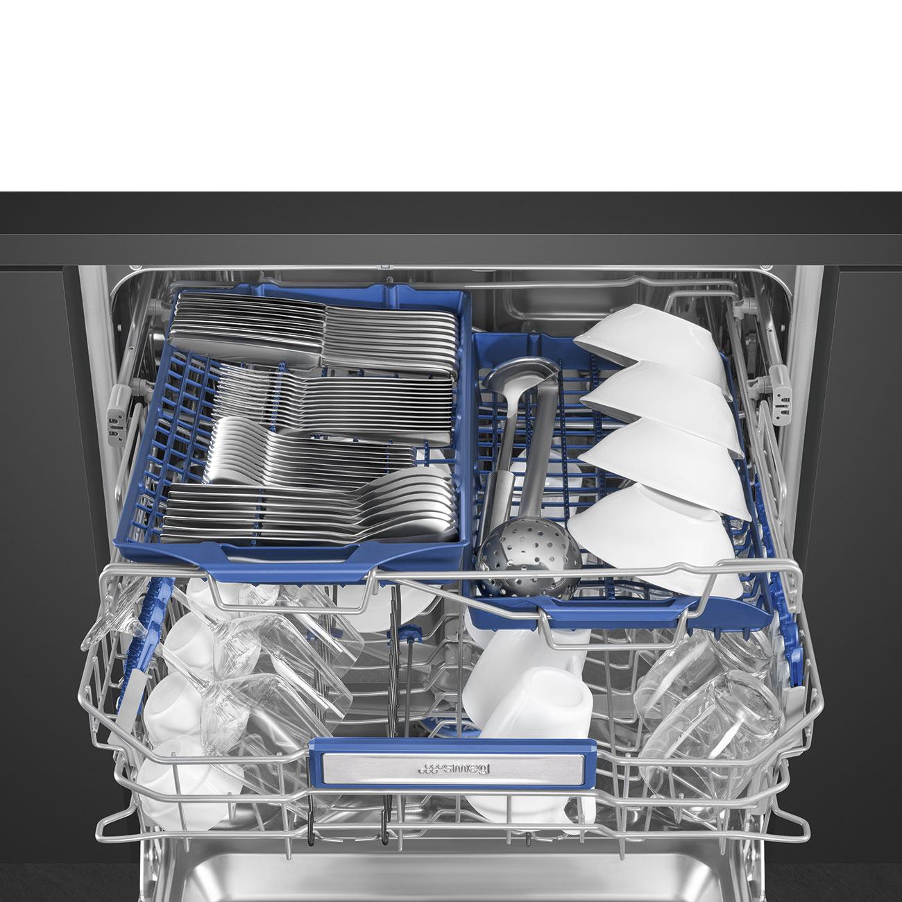 картинка Посудомоечная машина Smeg STL323BQLH  картинка Посудомоечная машина Smeg STL323BQLH