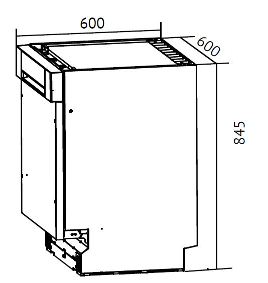 картинка Посудомоечная машина Monsher MDF 6045 