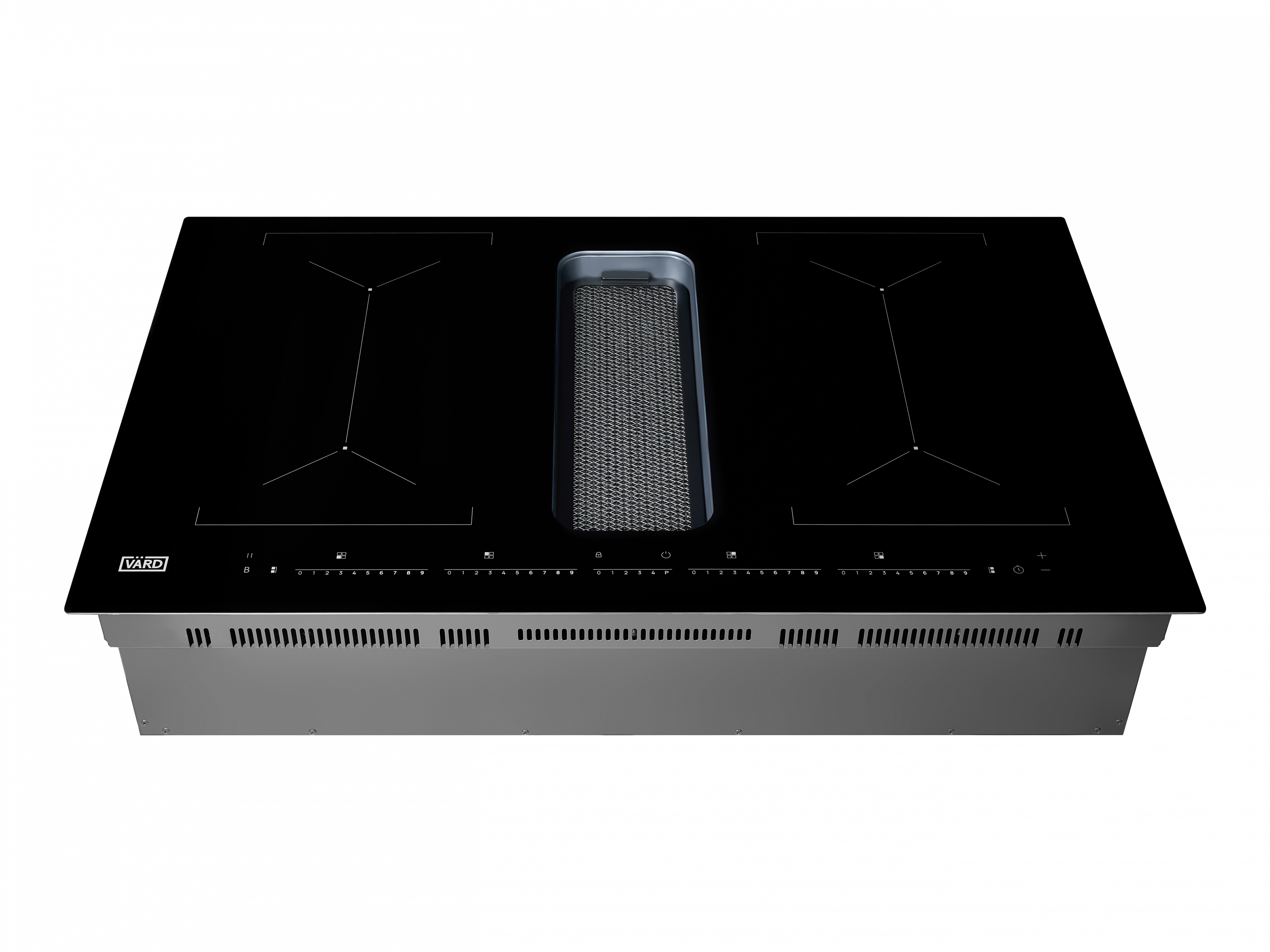 картинка Индукционная варочная панель с вытяжкой Vard VHH8462B 