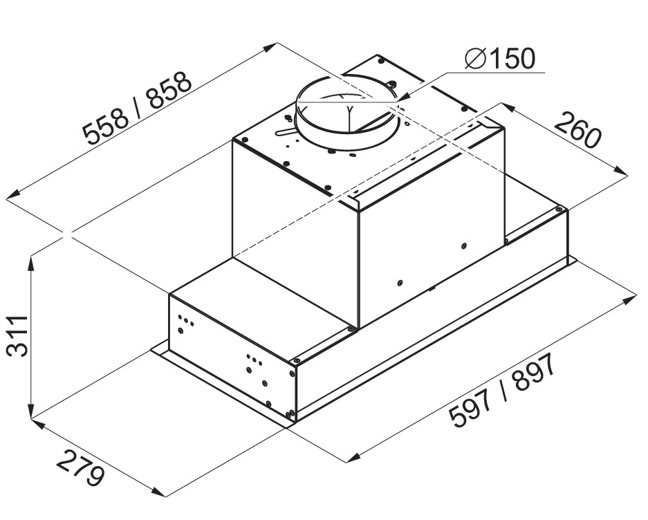 картинка Кухонная вытяжка Maunfeld FANTASY 90 WHITE 